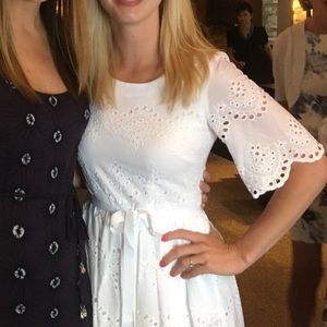 White eyelet sundress size 8